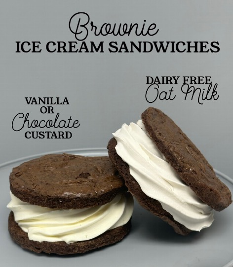 Brownie Ice Cream Sandwiches