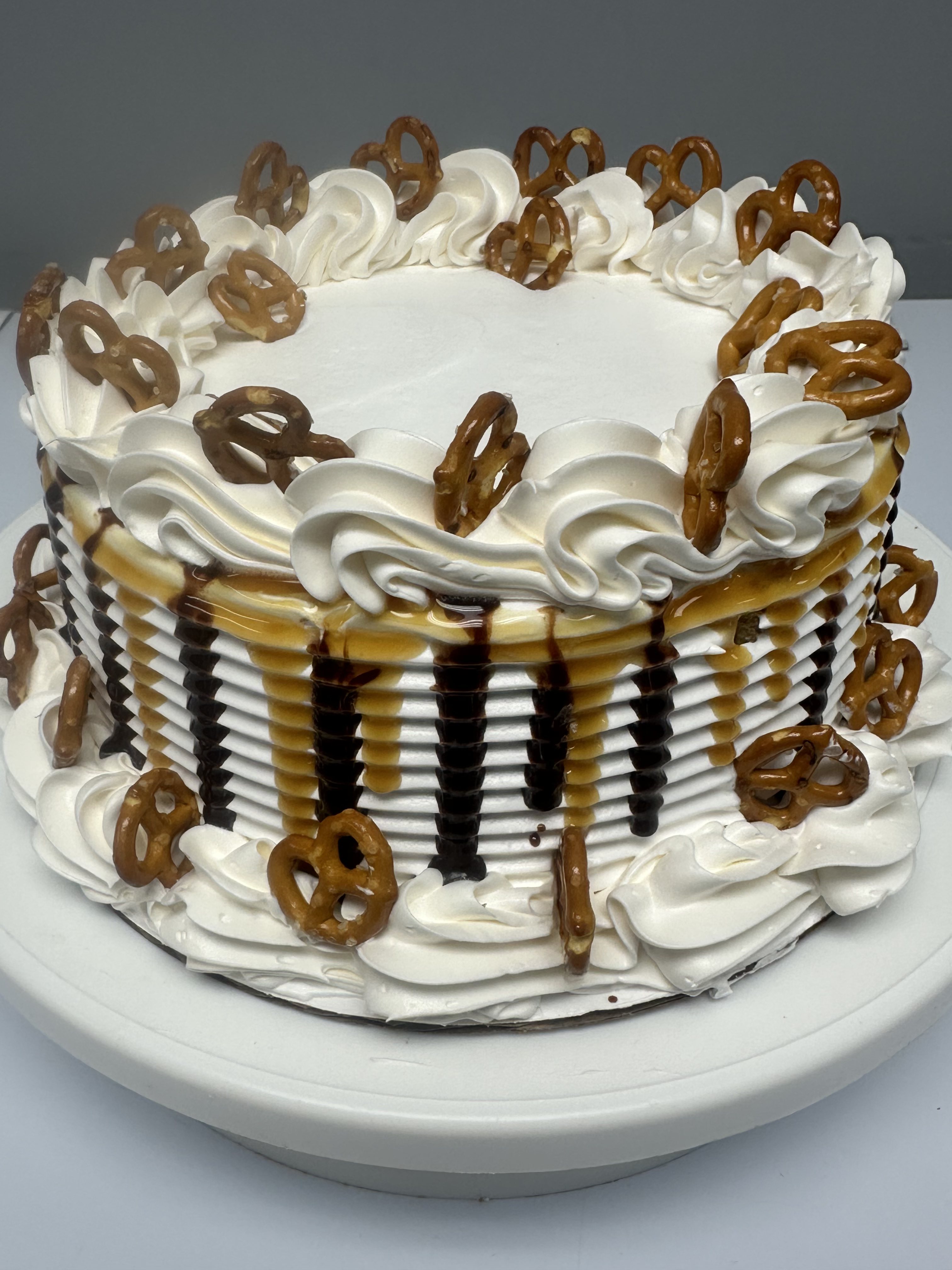 Pretzel Ice Cream Cake
