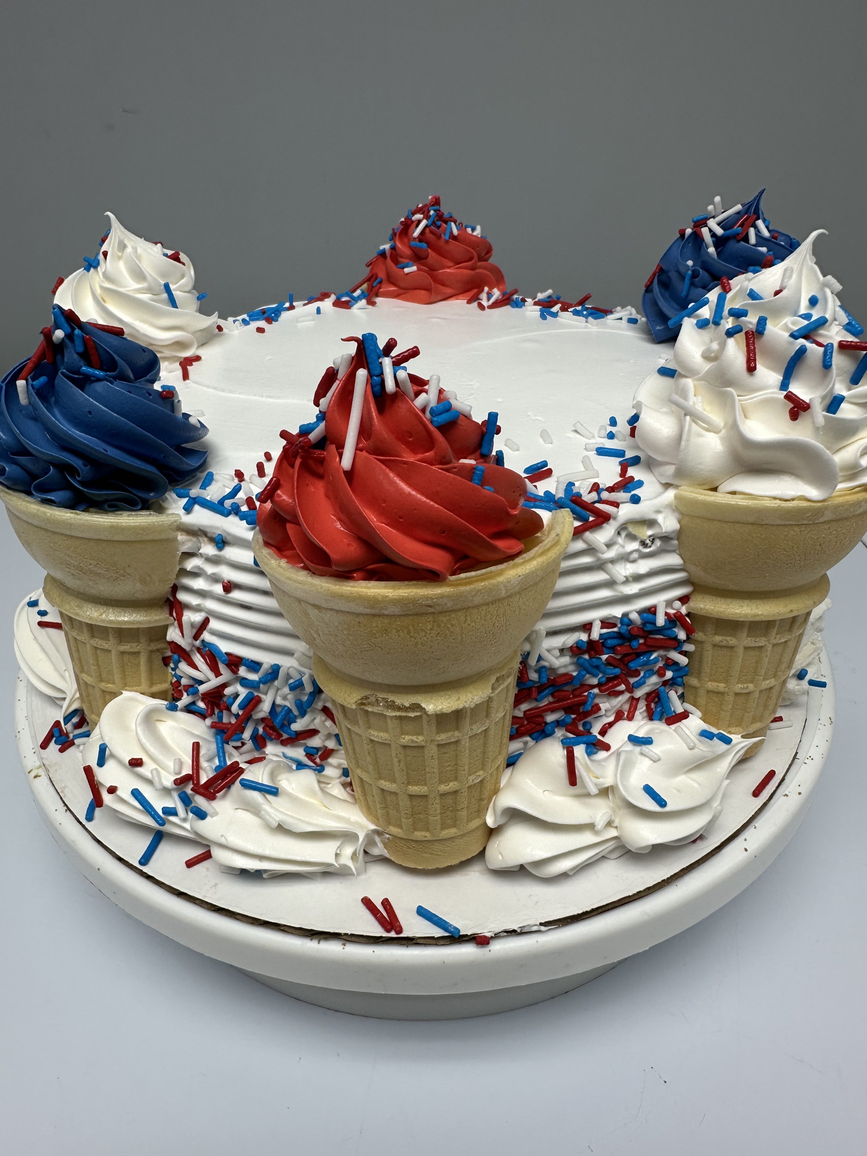 USA Cone Ice Cream Cake
